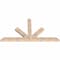 Ekena Millwork Saratoga Smooth Timber Gable Bracket, Douglas Fir, 84"W x 45"H x 3 1/2"D x 5 1/2"F, 13/12 Pitch GBW084X45X0406SAR00SDF - alternate 3